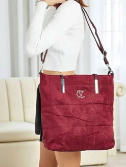 Torebka damska shopper eko zamszowa Caryenne