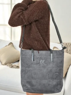 Torebka damska shopper eko zamszowa Caryenne