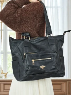 Torebka damska shopper eko skórzana pikowana Marvaya