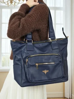 Torebka damska shopper eko skórzana pikowana Marvaya