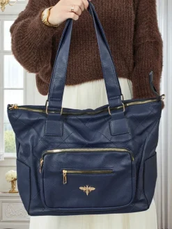 Torebka damska shopper eko skórzana pikowana Marvaya