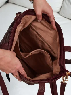 Torebka damska shopper eko skórzana z tłoczeniem Raven Drift