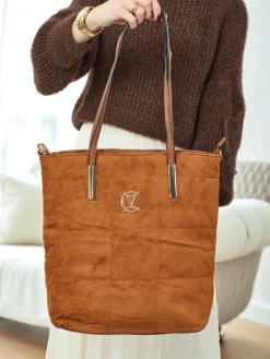 Torebka damska shopper eko zamszowa Caryenne