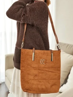 Torebka damska shopper eko zamszowa Caryenne