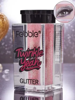 Twinkle Yeah Jasnoróżowy brokat do twarzy i ciała