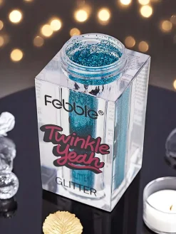 Twinkle Yeah Turkusowy brokat do twarzy i ciała