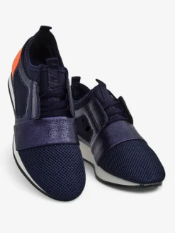 Vittoria Granatowe Obuwie Damskie z Ekologicznej Skóry