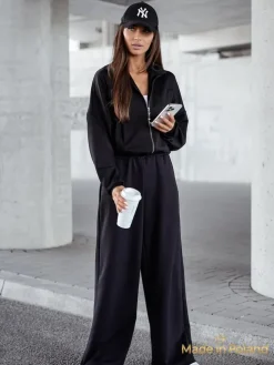 Wiskozowy Damski komplet dresowy Long Waves