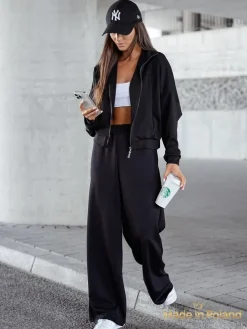 Wiskozowy Damski komplet dresowy Long Waves