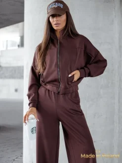 Wiskozowy Damski komplet dresowy Long Waves