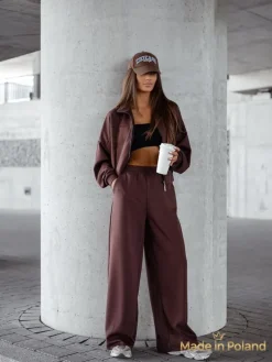 Wiskozowy Damski komplet dresowy Long Waves