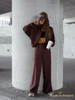 Wiskozowy Damski komplet dresowy Long Waves