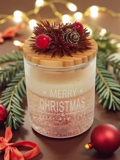 Świąteczna świeca zapachowa Merry Christmas Happy New Year