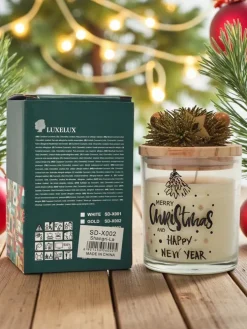 Świąteczna świeca zapachowa Merry Christmas Happy New Year