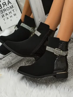 Wyższe botki damskie eko skórzane Arasse